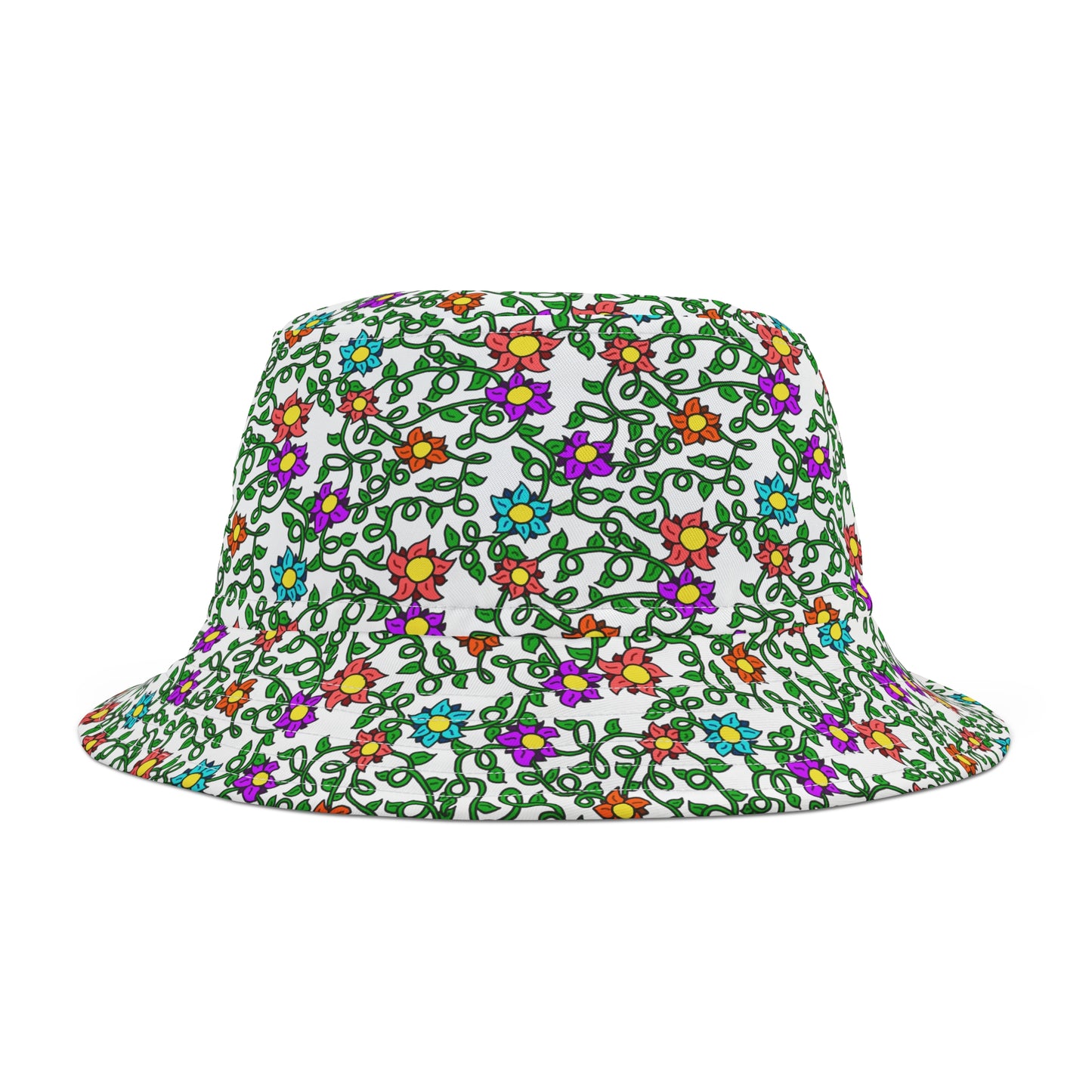 Floral Rainbow Bucket Hat