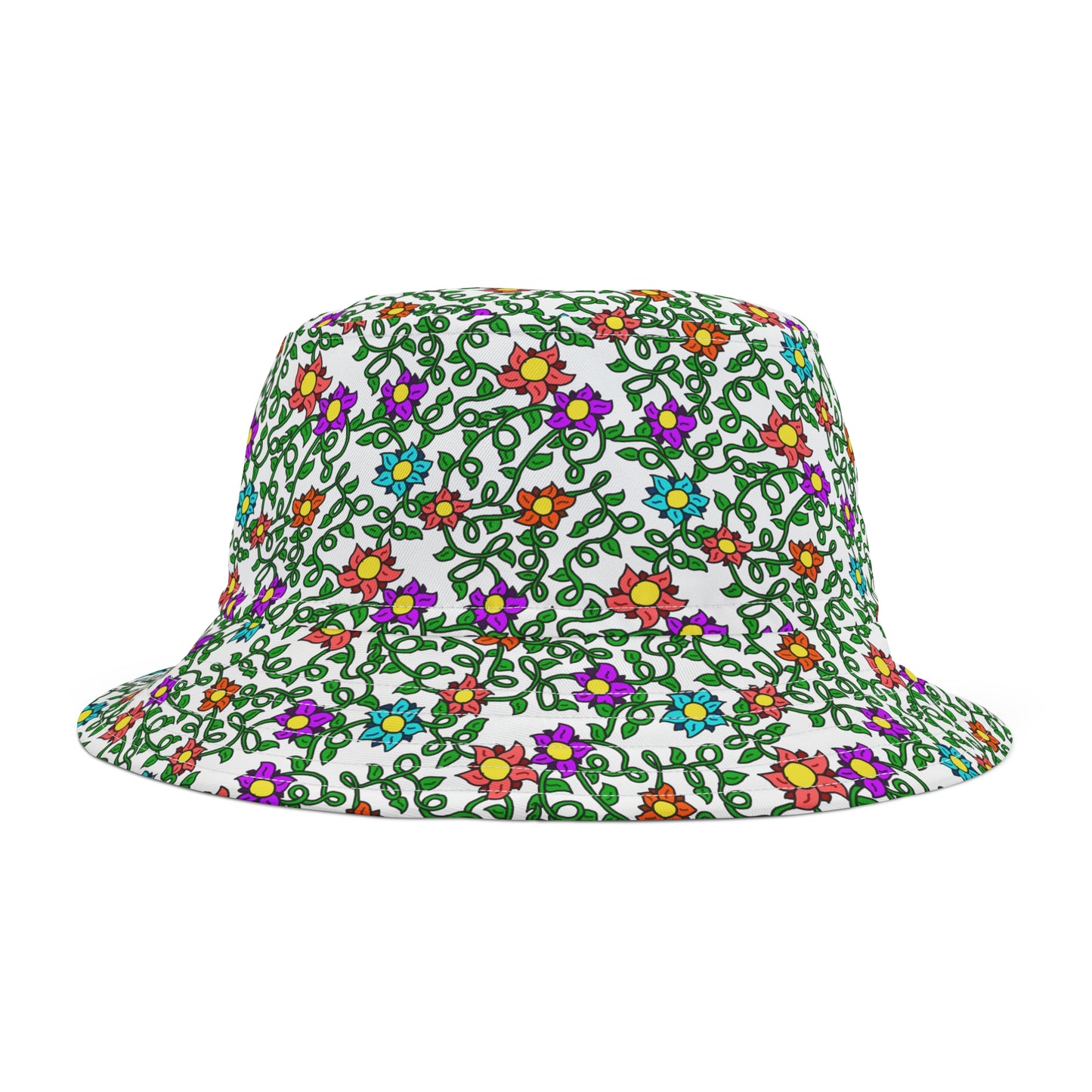 Floral Rainbow Bucket Hat
