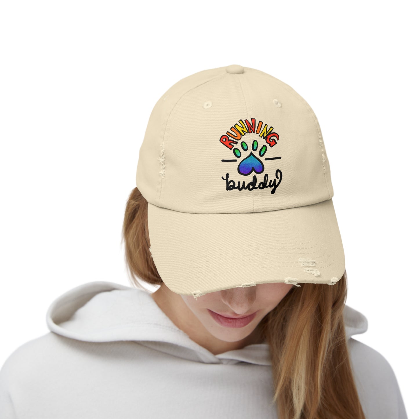 Running Buddy Distressed Hat